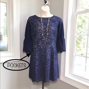 COPY - Eliza J Bell Sleeve Cocktail Dress with Pockets - Women’s 22W   WORN ONCE